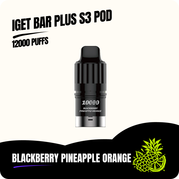 IGET Bar Plus S3 Pod Blackberry Pineapple Orange