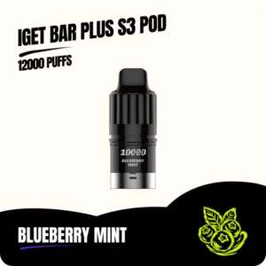 IGET Bar Plus S3 Pod Blueberry Mint