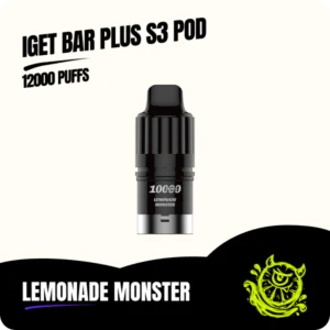IGET Bar Plus S3 Pod Lemonade Monster